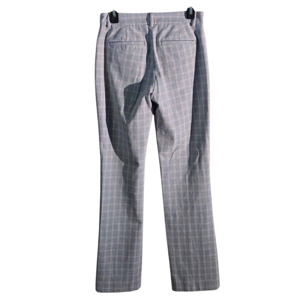 Express Columnist Gray Plaid Barely Boot Pants Si… - image 2